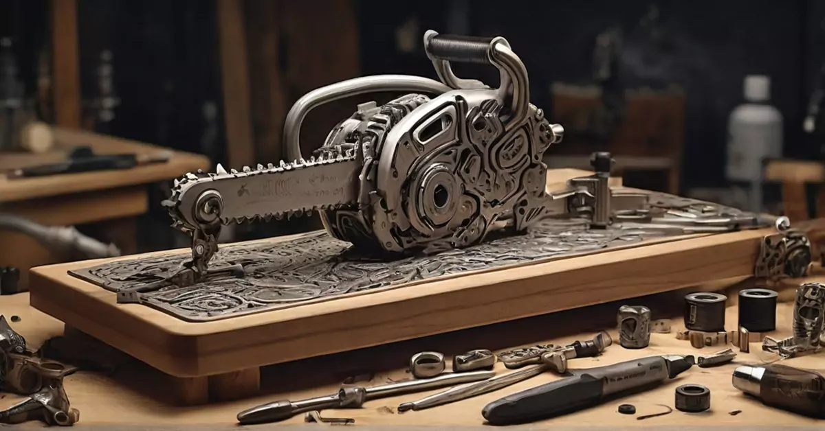 Assemble a mini chainsaw